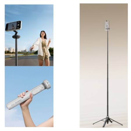 Ulanzi MT85 - mini statyw i selfie stick 2w1 do smartfona - przykład użycia